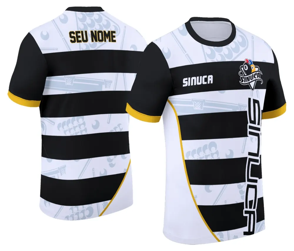 Arte Camisa Personalizada de Sinuca - Snook - Bilhar Modelo 034