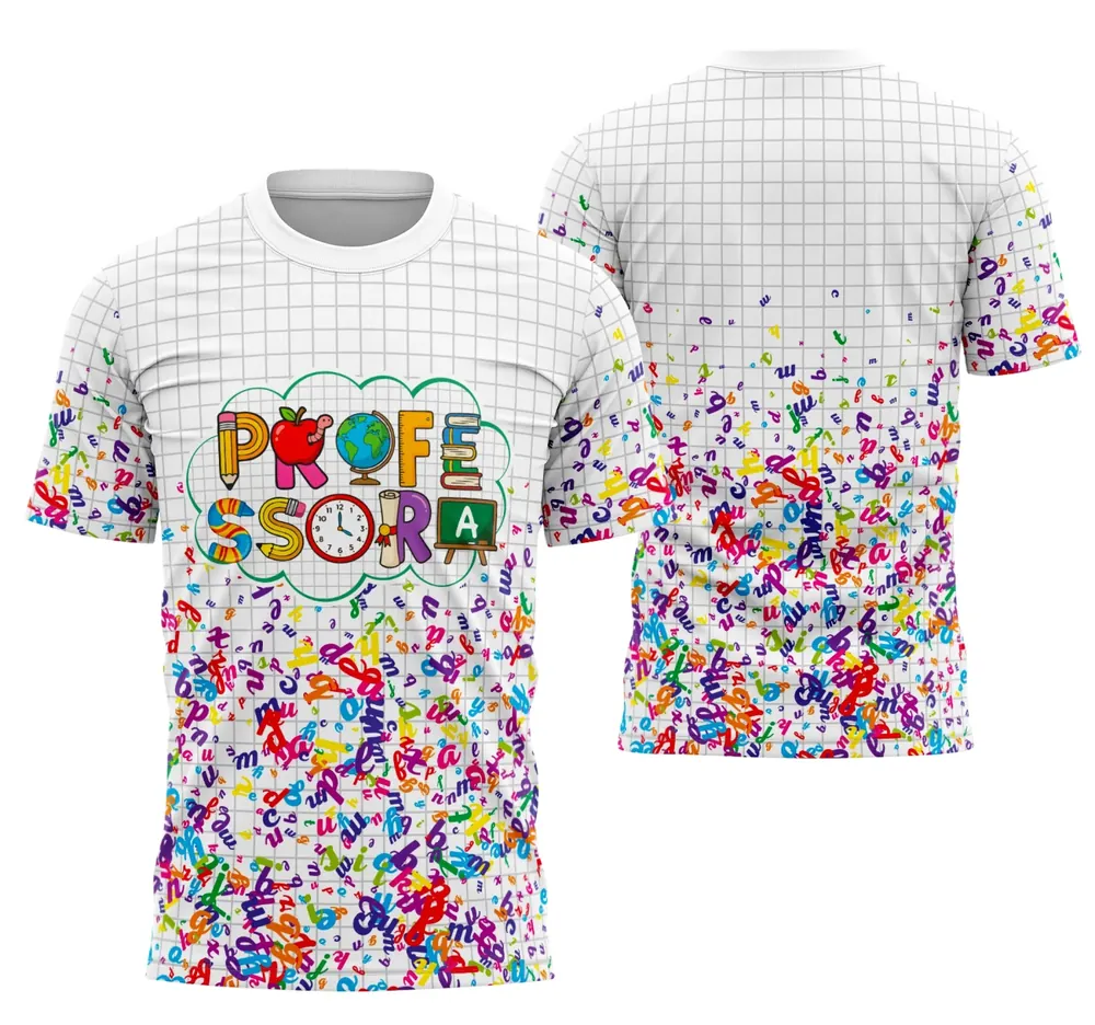 Camisa Professora Personalizada Modelo 114