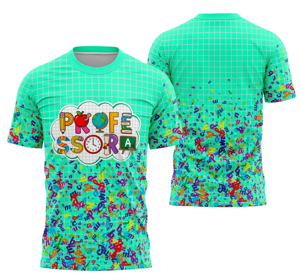Camisa Professora Personalizada Modelo 118