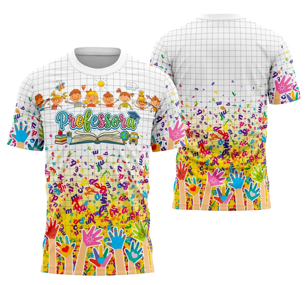 Camisa Professora Personalizada Modelo 107