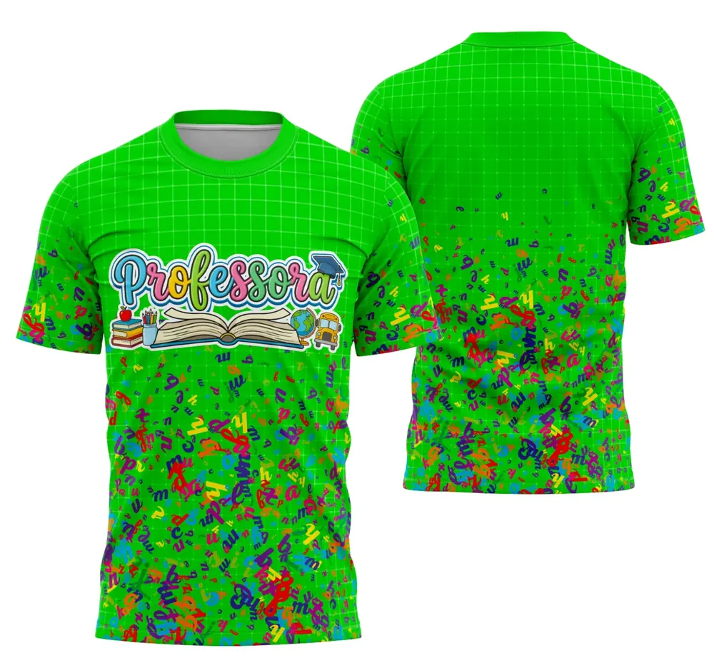 Camisa Professora Personalizada Modelo 109