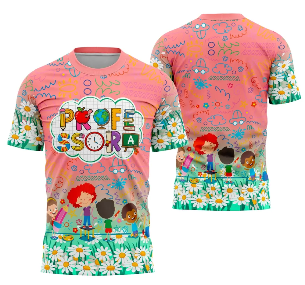Camisa Professora Personalizada Modelo 98