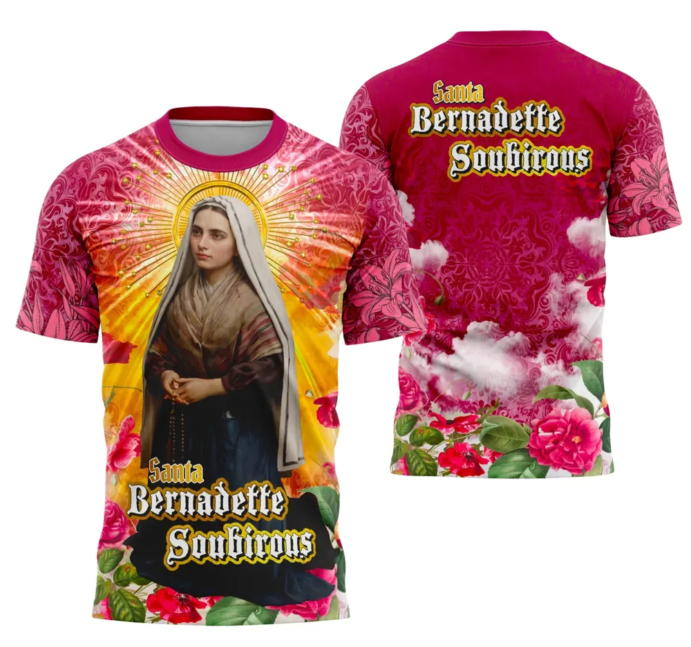 Camisa Santa Bernadette Religião Modelo 02