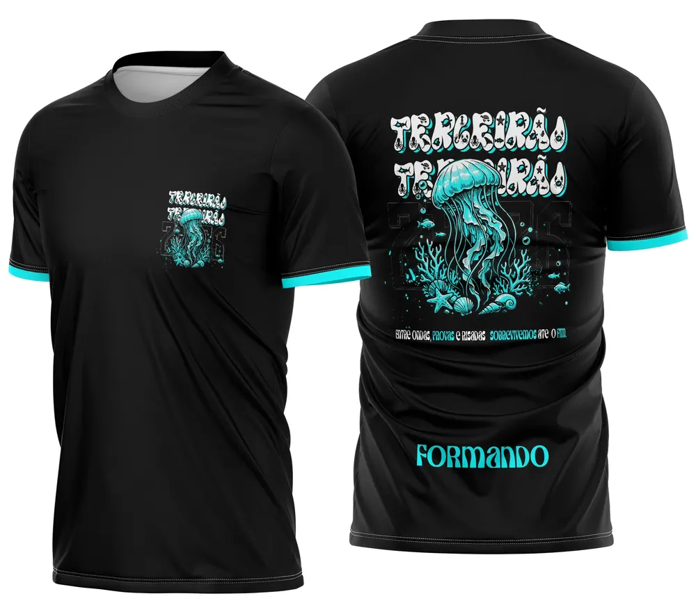 Arte Camisa Terceirão Água Viva Modelo 3