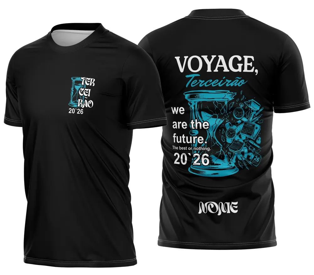 Arte Camisa Terceirão Ampulheta Voyage Fragmentos