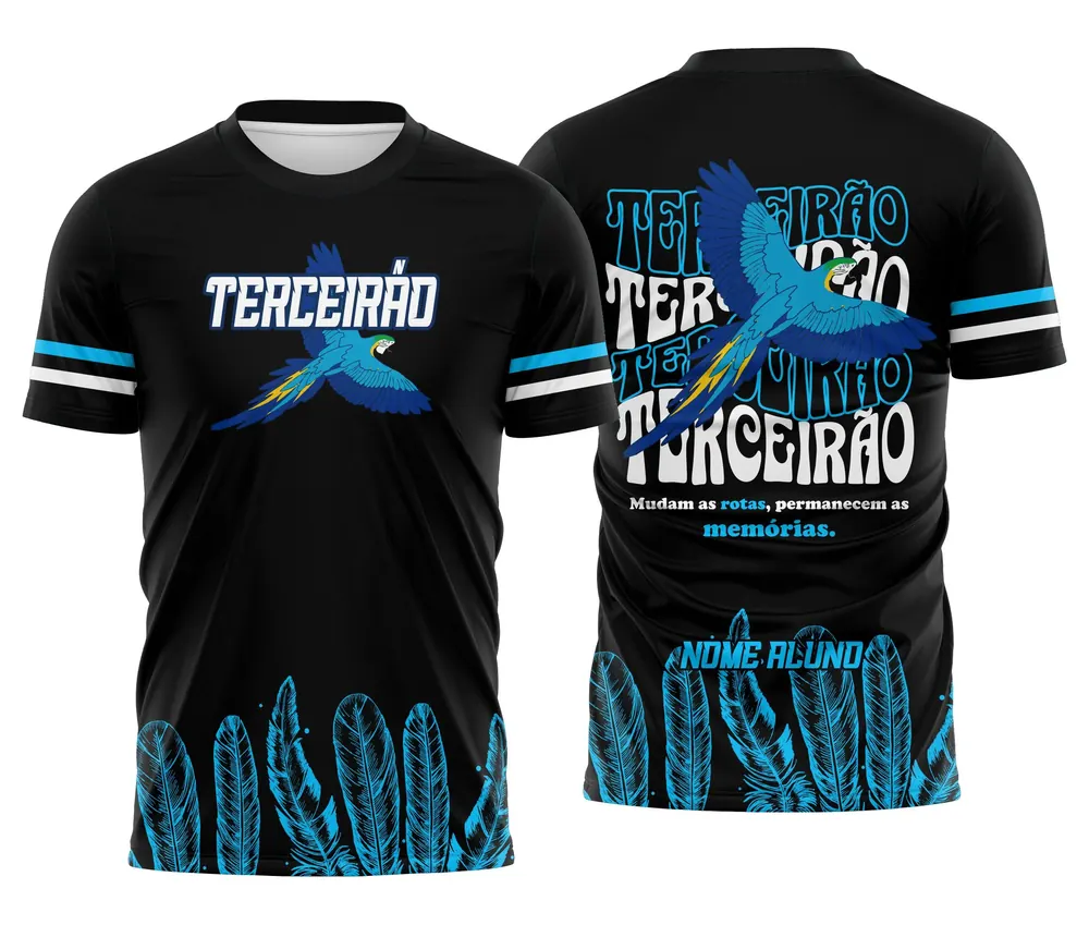 Arte Camisa Terceirão Arara Azul Hipe