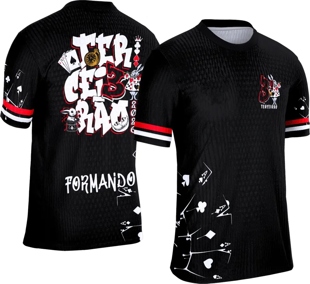 Arte Camisa Terceirão Cartas Baralho