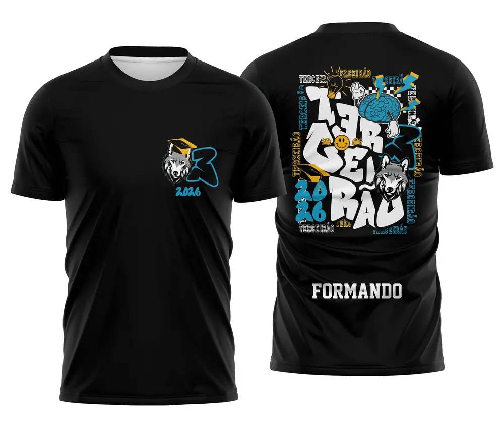 Arte Camisa Terceirão Graffit Lobo