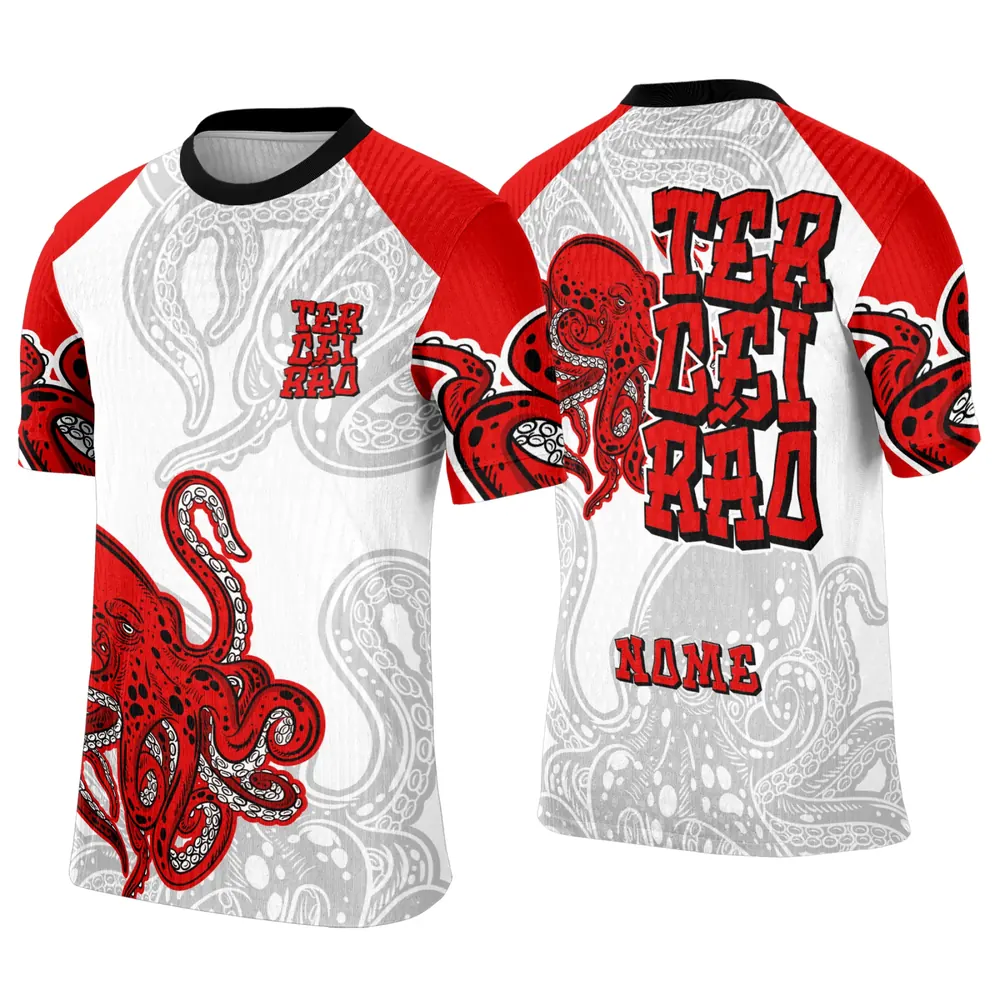 Arte Camisa Terceirão Polvo Modelo 02