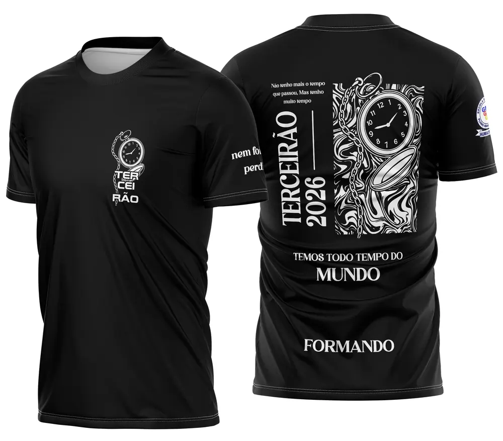 Arte Camisa Terceirão Relógio Líquido Tempo Perdido 2