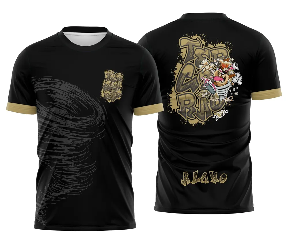 Arte Camisa Terceirão com Taz Mania Clássico