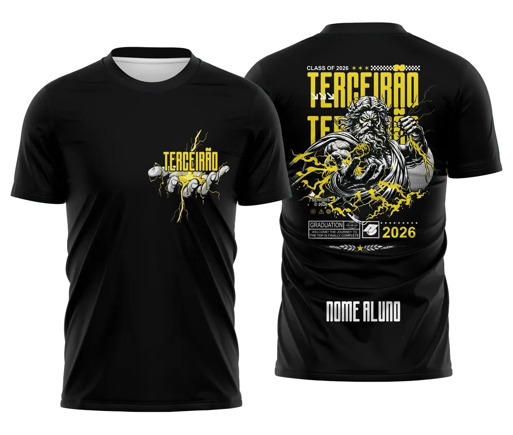 Arte Camisa Terceirão Zeus Raios