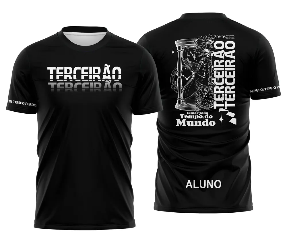 Arte Exclusiva Terceirão Tempo Perdido Preta