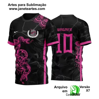 Template Camisa Cobra Serpente Conceito 2023 - Vetor