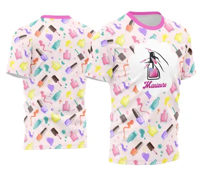 Arte Camisa Manicure - Profissão Modelo 08