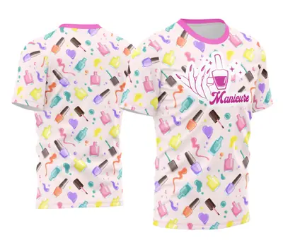 Arte Camisa Manicure - Profissão Modelo 10