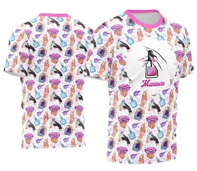 Arte Camisa Manicure - Profissão Modelo 04