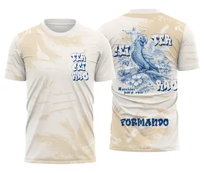 Arte Camisa Terceirão Arara Azul Rio Cristo