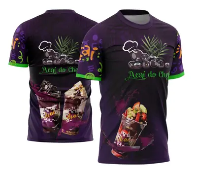 Arte Camisa Açaí com Frutas - Profissão Modelo 02