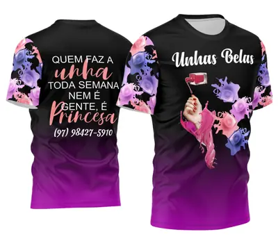 Arte Camisa Manicure - Profissão Modelo 03