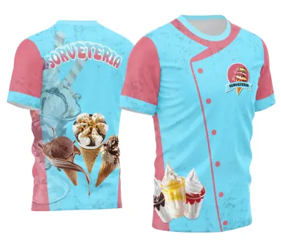 Arte Camisa Sorveteria - Profissão Modelo 05
