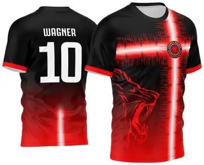 Arte Vetor Camisa Leão Vermelho 2023