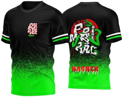 Arte Vetor Camisa Primeirão 2024 Cobra Verde Modelo 02
