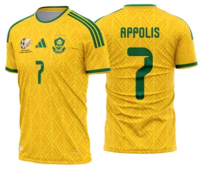 Arte Camisa Africa do Sul Titular 2026 - 2028