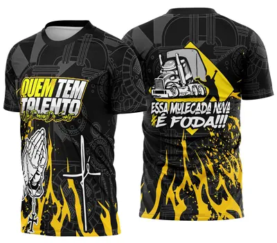 Arte Camisa Caminhoneiro Personalizada Frase Modelo 03