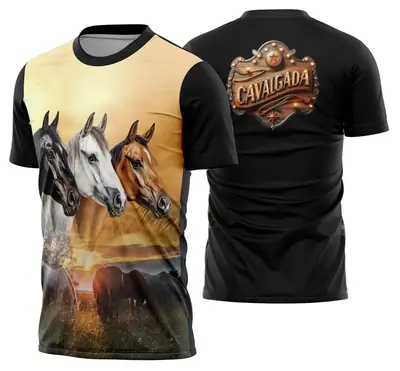 Camisa Cavalgada Vaquejada Cavalo Modelo 37