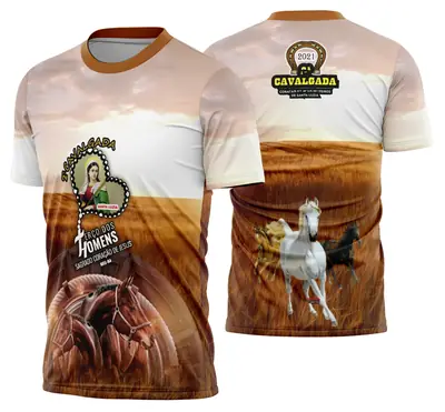 Camisa Cavalgada Vaquejada Cavalo Modelo 49