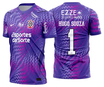 Arte Camisa Corinthians Goleiro Roxa 2026 - 2027