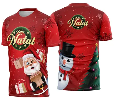 Camisa de Natal Natalina Festiva