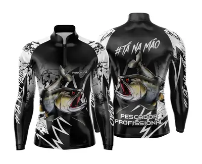 Arte Estampa Camisa de Pesca Esportiva Personalizada Modelo 42