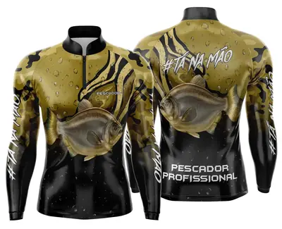 Arte Estampa Camisa de Pesca Esportiva Personalizada Modelo 08