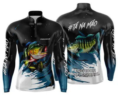 Arte Estampa Camisa de Pesca Esportiva Personalizada Modelo 20