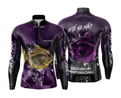 Arte Estampa Camisa de Pesca Esportiva Personalizada Modelo 37