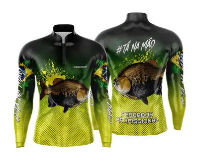 Arte Estampa Camisa de Pesca Esportiva Personalizada Modelo 46