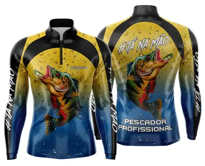 Arte Estampa Camisa de Pesca Esportiva Personalizada Modelo 09