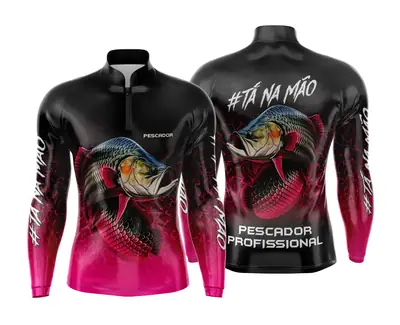 Arte Estampa Camisa de Pesca Esportiva Personalizada Modelo 52