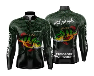 Arte Estampa Camisa de Pesca Esportiva Personalizada Modelo 51