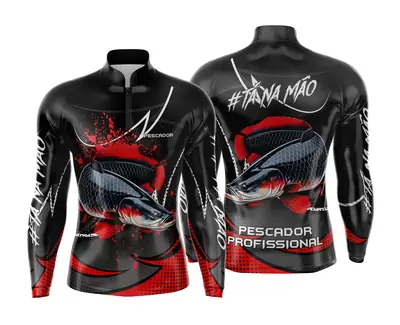 Arte Estampa Camisa de Pesca Esportiva Personalizada Modelo 47