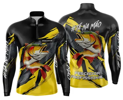 Arte Estampa Camisa de Pesca Esportiva Personalizada Modelo 17