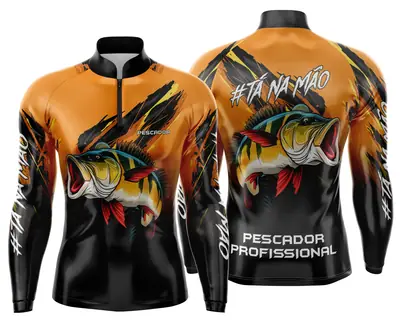 Arte Estampa Camisa de Pesca Esportiva Personalizada Modelo 21