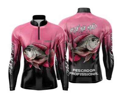 Arte Estampa Camisa de Pesca Esportiva Personalizada Modelo 61