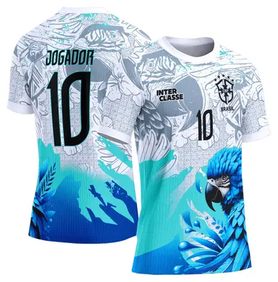 Arte Camisa Interclasse Modelo 862 Papagaio Azul