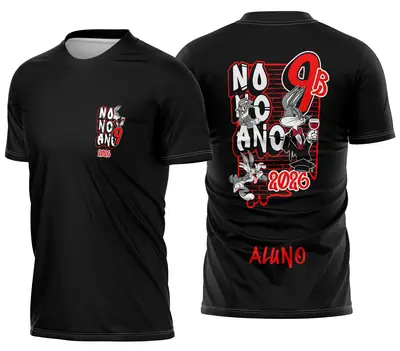 Arte Camisa Nono Ano PernaLonga Escolar