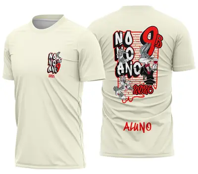 Arte Camisa Nono Ano PernaLonga Escolar Modelo 03