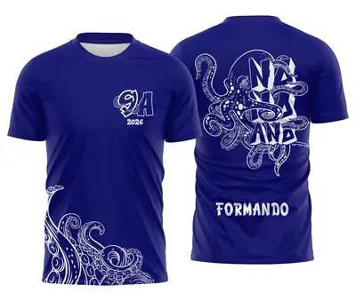 Arte Camisa Nono Ano Polvo Azul