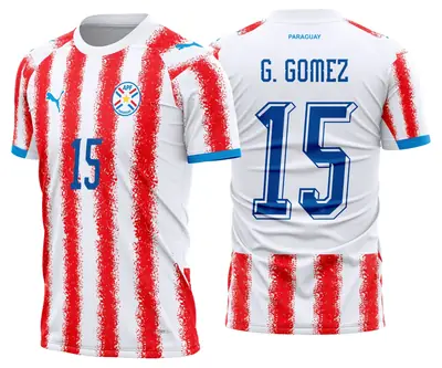 Arte Camisa Paraguai Titular 2026-28